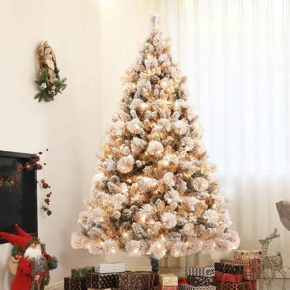 6.5 Ft Pre-Lit Artificial Christmas Tree - Patrian Supply Co.