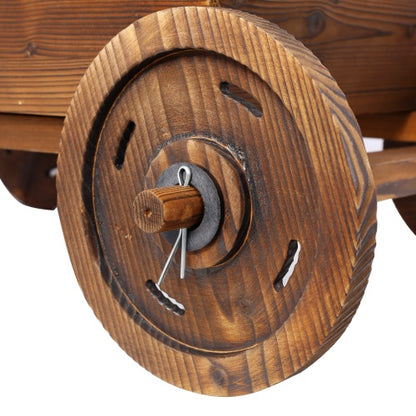 Wooden Wagon Planter Box