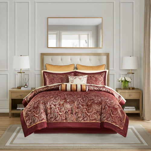 12 Piece Comforter Set With Cotton Bed Sheets - Patrian Supply Co.