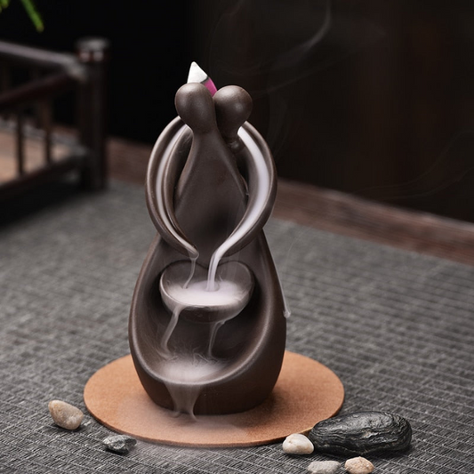 Incense Burner Couple Hug