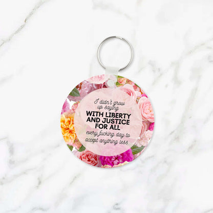 Liberty & Justice Keychain