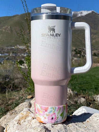 WATERCOLOR FLORAL Stanley Tumbler Boot -fits 20-40oz